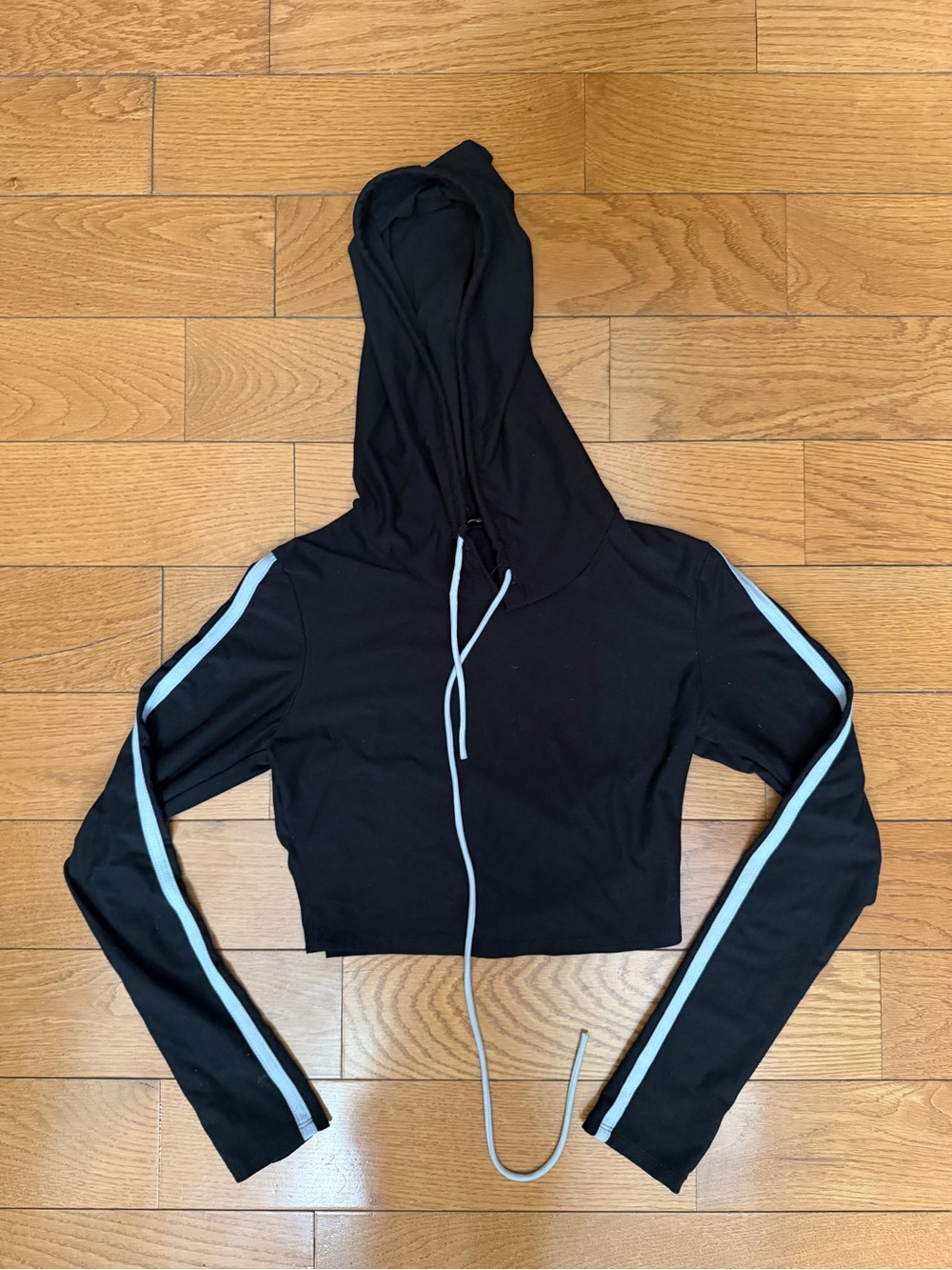 Fashion Nova Black Cropped Hoodie